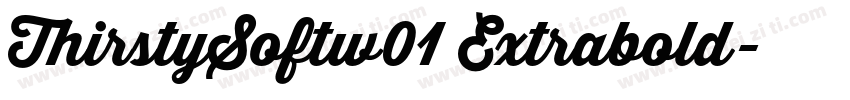 ThirstySoftw01 Extrabold字体转换